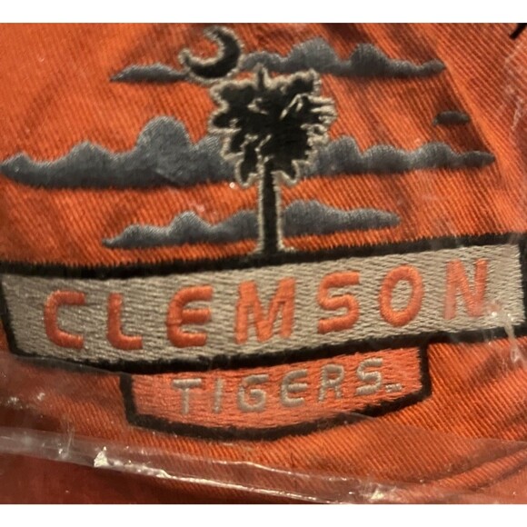 Clemson Tigers Zephyr Trucker Baseball Hat Snapback Cap Orange Cream Mesh NWT - Picture 1 of 7